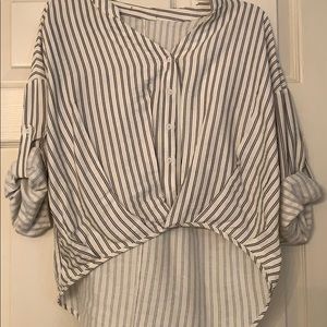 Black and white striped shirt